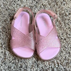 Old Navy Sparkly Pink Kids Sandals